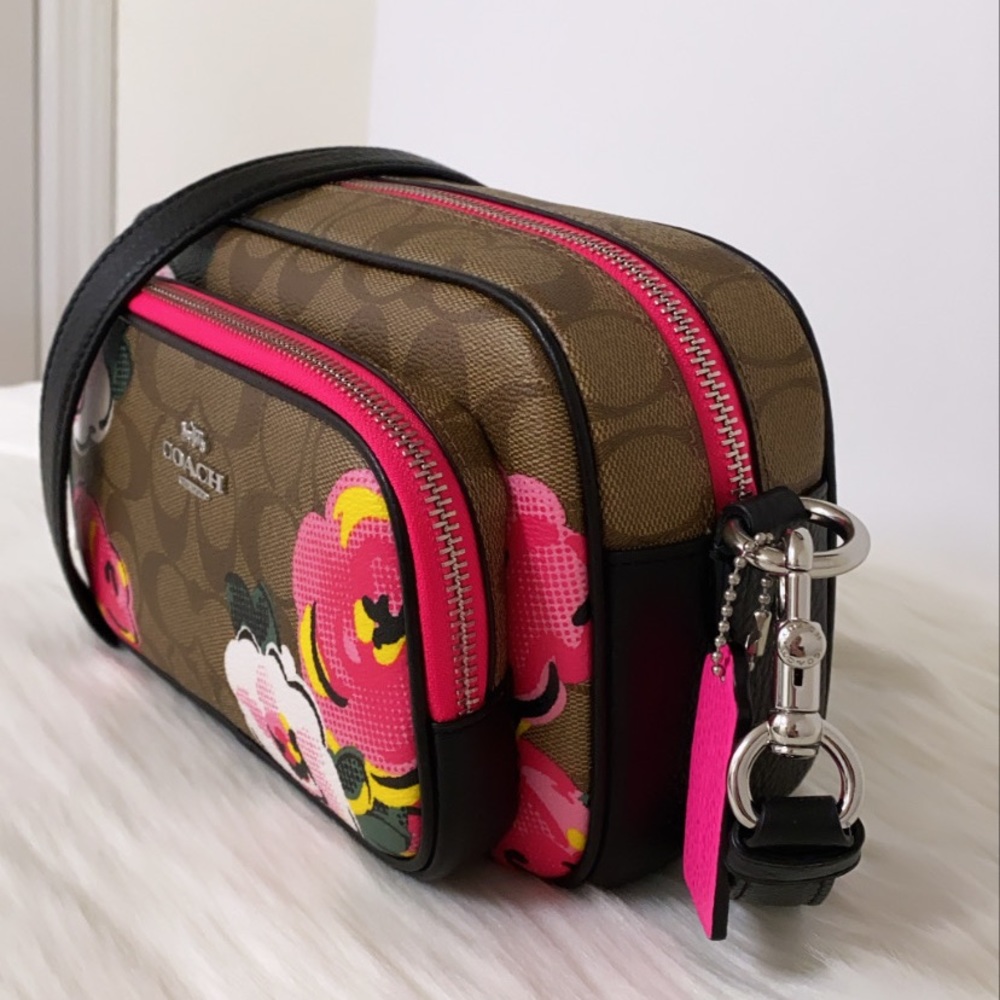 New💃Coach Court Crossbody Signature Vintage Rose - Picture 6 of 10